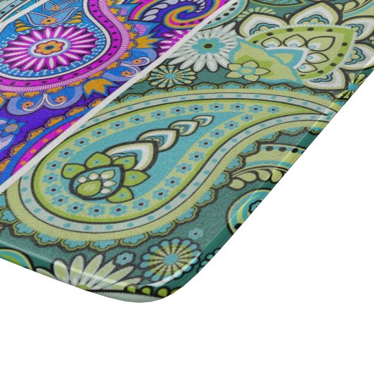 Trippy Hippy Retro Paisley Snijplank (Hoek)