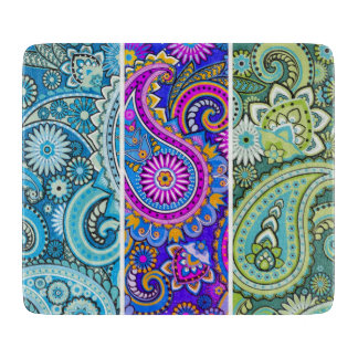 Trippy Hippy Retro Paisley Snijplank