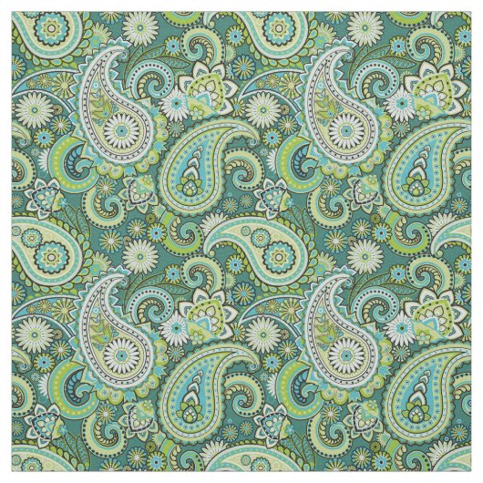 Trippy Hippy Retro Paisley Stof (Swatch)