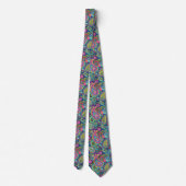 Trippy Hippy Retro Paisley Stropdas (Achterkant)