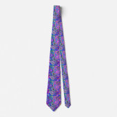 Trippy Hippy Retro Paisley Stropdas (Voorkant)