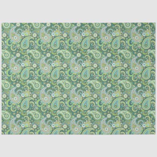 Trippy Hippy Retro Paisley Tissuepapier (Voorkant)