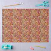 Trippy Hippy Retro Paisley Tissuepapier (Craft)