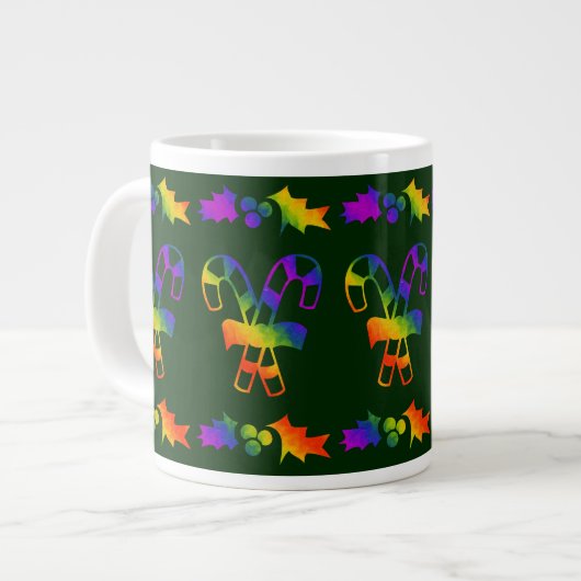 Trippy Holly Canes Grote Koffiekop (Links)