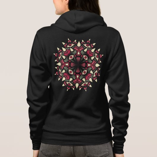 Trippy Horror Psychedelic Eyes Hoodie (Achterkant)