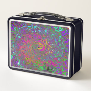 Trippy Hot Pink Abstract Retro Liquid Swirl