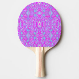 Trippy Hot Pink en Aqua Blue Abstract Patroon Tafeltennisbatje