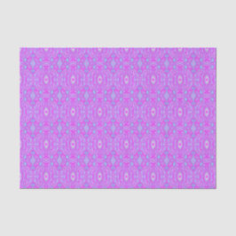 Trippy Hot Pink en Aqua Blue Abstract Patroon Tissuepapier