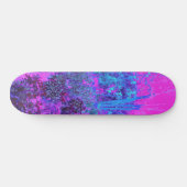 Trippy Hot Pink en Blue Impressionistic Landscape Persoonlijk Skateboard (Horizontaal)