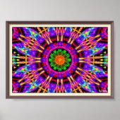 Trippy Kaleidoscopisch Poster (Voorkant)