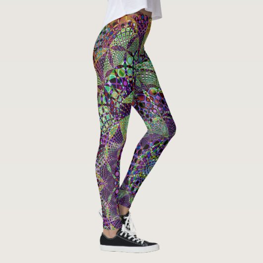 Trippy kalidiescope abstracte leggings (Rechts)