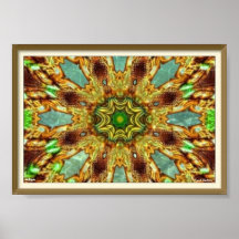 Trippy Keleidoscopisch Poster