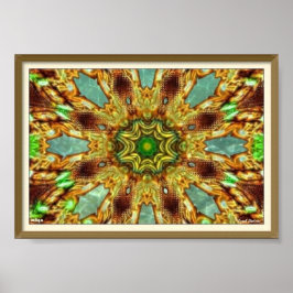 Trippy Keleidoscopisch Poster