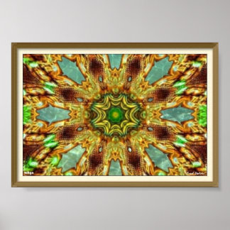 Trippy Keleidoscopisch Poster