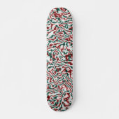 Trippy Kerstmis Persoonlijk Skateboard (Voorkant)
