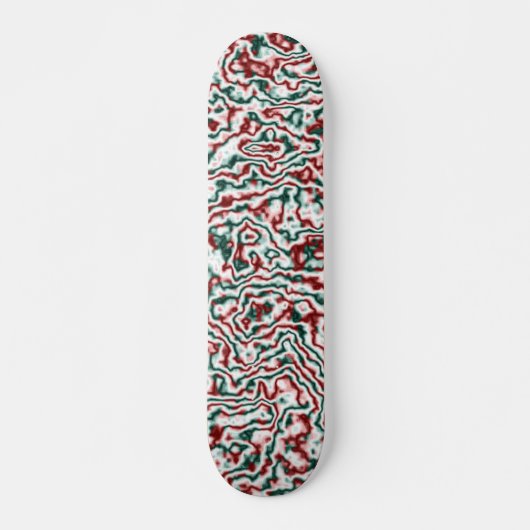 Trippy Kerstmis Persoonlijk Skateboard (Voorkant)