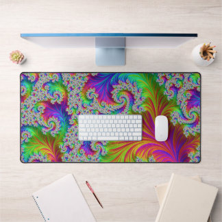 Trippy Kleurrijk Krachtig Trippy Regenboog Spiraal Bureaumat