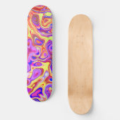 Trippy Kleurrijk Persoonlijk Skateboard (Voorkant)