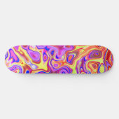 Trippy Kleurrijk Persoonlijk Skateboard (Horizontaal)
