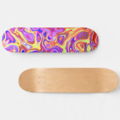 Trippy Kleurrijk Persoonlijk Skateboard (Horizontaal)