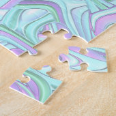 Trippy Kleurrijke 3D Krullen Legpuzzel (Zijkant)