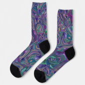 Trippy Kleurrijke 3D Krullen Sokken (Links)
