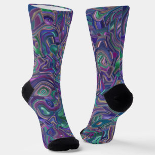 Trippy Kleurrijke 3D Krullen Sokken