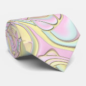 Trippy Kleurrijke 3D Krullen Stropdas (Opgerold)
