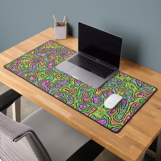 Trippy Kleurrijke Blob Bureaumat (Kantoor 2)