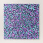 Trippy Kleurrijke Blob Legpuzzel (Horizontaal)