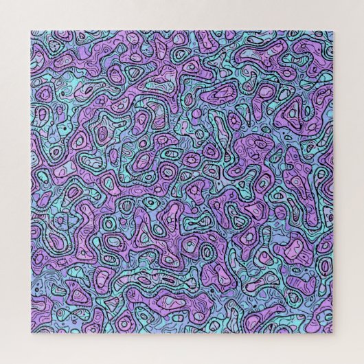 Trippy Kleurrijke Blob Legpuzzel (Verticaal)