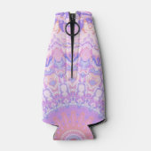 Trippy kleurrijke ingewikkelde boho hippie mandala flesjeskoeler (Achterkant)