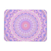 Trippy kleurrijke ingewikkelde boho hippie mandala magneet (Horizontaal)