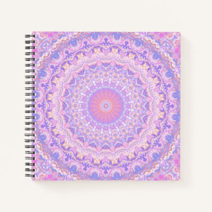 Trippy Kleurrijke Ingewikkelde Boho Hippie Mandala Notitieboek