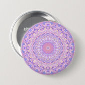 Trippy kleurrijke ingewikkelde boho hippie mandala ronde button 7,6 cm (Voorkant /achterkant)