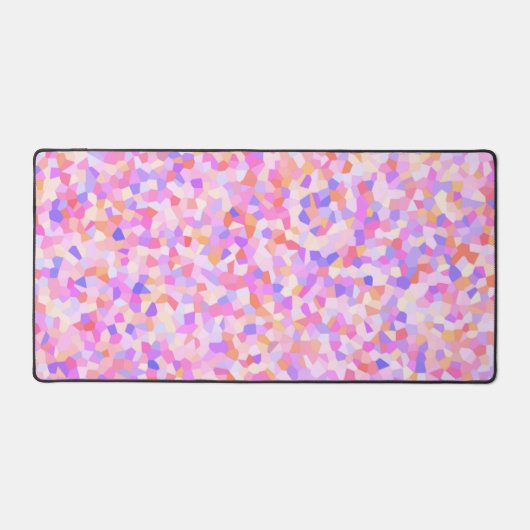 Trippy Kleurrijke Maximalist Boho Sprinkle Mozaïek Bureaumat (Voorkant)