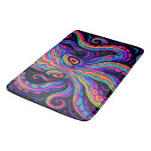 Trippy Kleurrijke Octopus Badmat (Gekanteld)