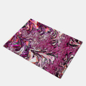 Trippy Kleurrijke Psychedelische Funky Fractale Ku Deurmat (Schuin)