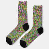 Trippy Kleurrijke Sock Blobben Sokken (Links)