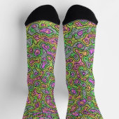 Trippy Kleurrijke Sock Blobben Sokken (Top)