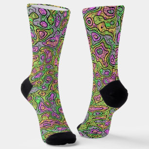 Trippy Kleurrijke Sock Blobben Sokken