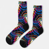 Trippy Kleurrijke Stippen Mode Sokken (Links)