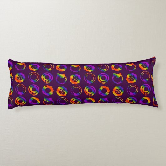 Trippy-kransen Lichaamskussen (Achterkant)