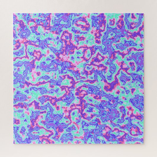 Trippy Levendige Kleurrijke Maximalistische Abstra Legpuzzel (Verticaal)