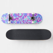 Trippy Levendige Kleurrijke Maximalistische Abstra Persoonlijk Skateboard (Horizontaal)