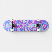 Trippy Levendige Kleurrijke Maximalistische Abstra Persoonlijk Skateboard (Horizontaal)