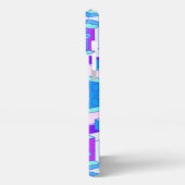 Trippy Lila en blauwe telefoonhoesje iPhone Hoesje (Linkerkant)