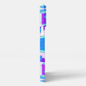 Trippy Lila en blauwe telefoonhoesje iPhone Hoesje (Rechterkant)