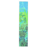 Trippy Lime Green en Blue Garden Landscape Medium Tafelloper (Voorkant)