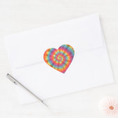 Trippy Little Swirl Tie Dye PhatDyes Hart Sticker (Envelop)